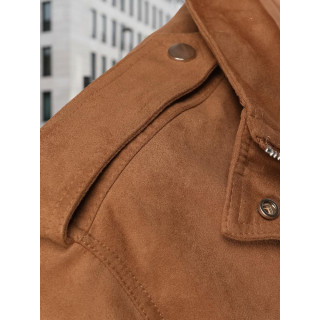 Ženska rjava semiš jakna TY5572