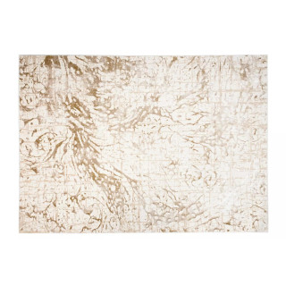 Moderna vzorčasta preproga v kremni barvi