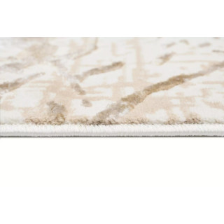 Moderna vzorčasta preproga v kremni barvi