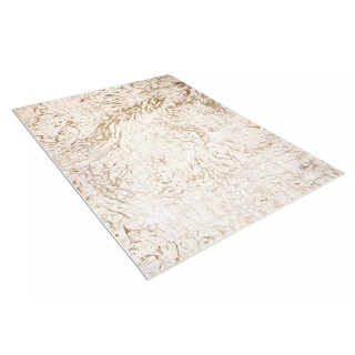 Moderna vzorčasta preproga v kremni barvi