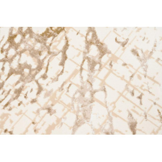 Moderna vzorčasta preproga v kremni barvi