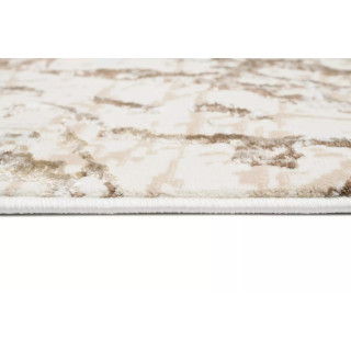 Vzorčana moderna preproga v kremni barvi