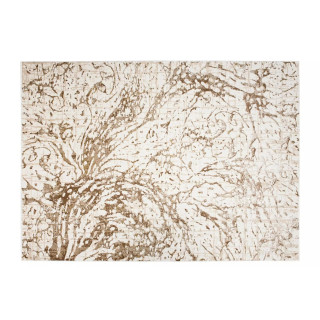 Vzorčana moderna preproga v kremni barvi