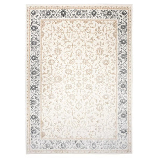 Moderna kremna preproga s cvetjem