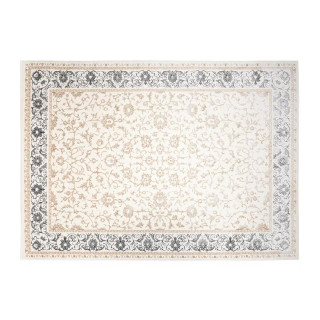 Moderna kremna preproga s cvetjem