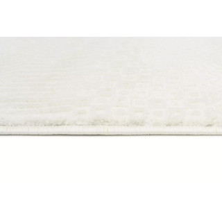 Bela moderna preproga z nežnim vzorcem