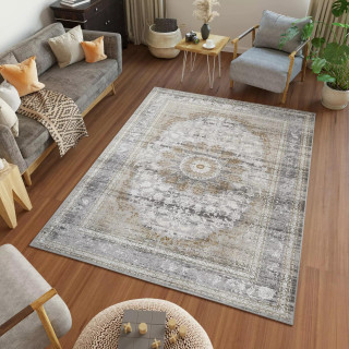 Vzorčasta siva preproga