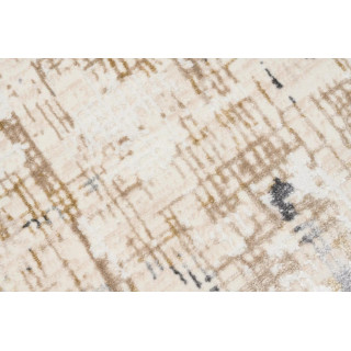 Vzorčana moderna preproga v kremni barvi