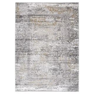 Vzorčasta preproga v sivi barvi