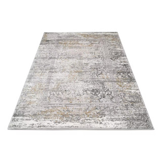 Vzorčasta preproga v sivi barvi