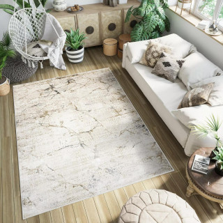 Moderna kremna preproga z vzorcem