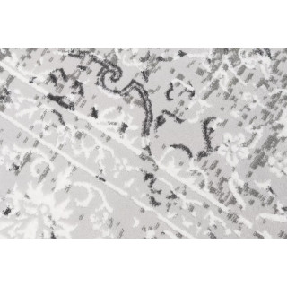 Vzorčana moderna preproga v sivi barvi