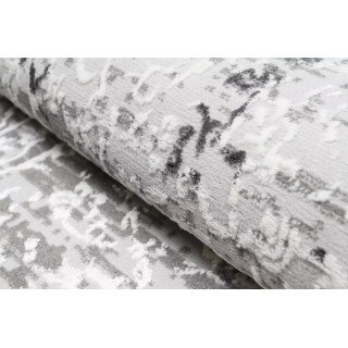 Vzorčana moderna preproga v sivi barvi