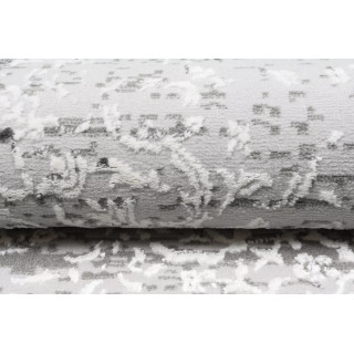 Vzorčana moderna preproga v sivi barvi