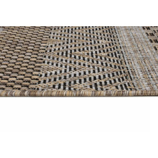 Rjava žametna preproga z vzorcem