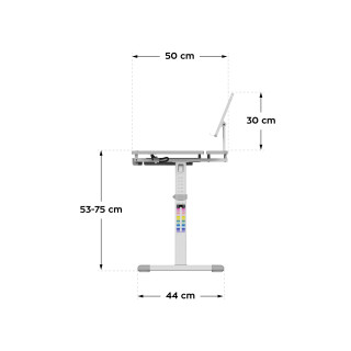 Ergonomska otroška pisalna miza Mark Adler STUDY 3.0 SIVA