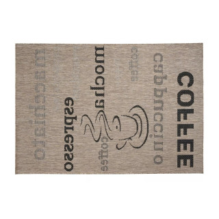 Rjava vrvica za preprogo z napisi