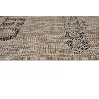 Rjava vrvica za preprogo z napisi