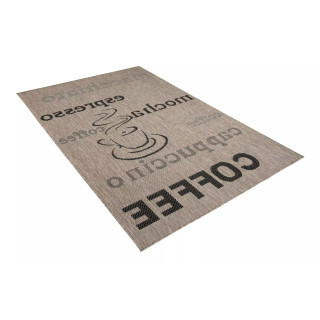 Rjava vrvica za preprogo z napisi