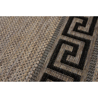 Rjava žametna preproga z vzorcem