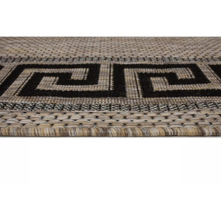 Rjava žametna preproga z vzorcem