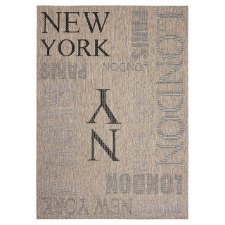 Rjava vrvica za preprogo z napisi