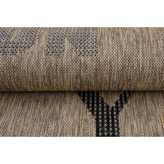 Rjava vrvica za preprogo z napisi