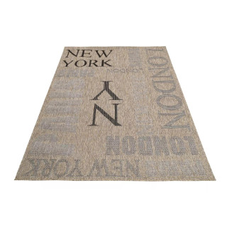 Rjava vrvica za preprogo z napisi