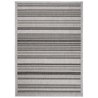 Vzorčasta preproga iz vrvice v sivi barvi