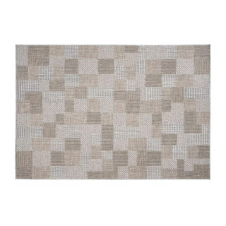 Vzorčasta preproga iz vrvice v sivi barvi