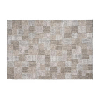 Vzorčasta preproga iz vrvice v sivi barvi