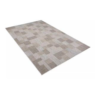 Vzorčasta preproga iz vrvice v sivi barvi