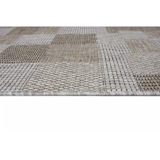 Vzorčasta preproga iz vrvice v sivi barvi