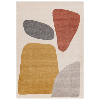 Krem preproga z abstraktnimi vzorci