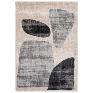 Krem preproga z abstraktnimi vzorci