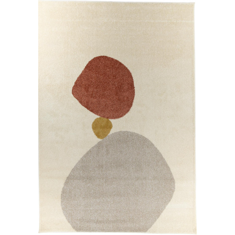 Krem preproga z abstraktnimi vzorci