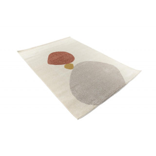 Krem preproga z abstraktnimi vzorci