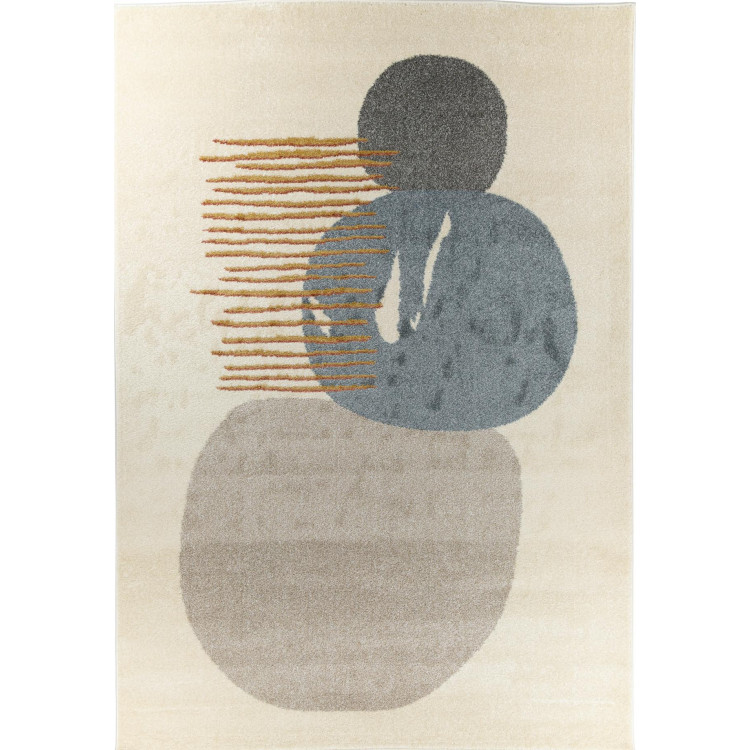 Krem preproga z abstraktnimi vzorci