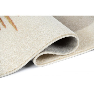 Krem preproga z abstraktnimi vzorci