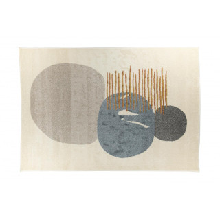 Krem preproga z abstraktnimi vzorci