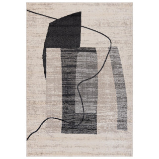 Krem preproga z abstraktnimi vzorci