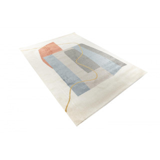 Krem preproga z abstraktnimi vzorci