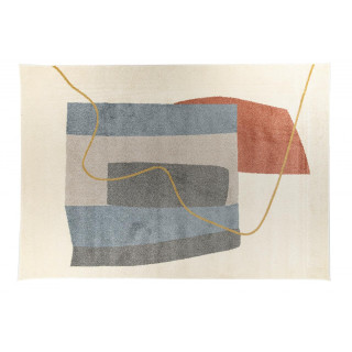 Krem preproga z abstraktnimi vzorci