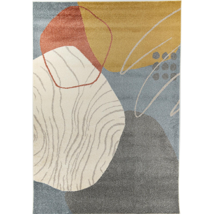 Barvita preproga z abstraktnimi vzorci