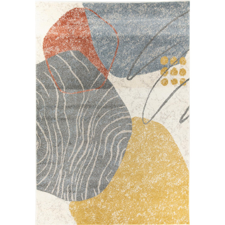 Barvita preproga z abstraktnimi vzorci