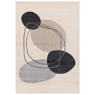 Krem preproga z abstraktnimi vzorci