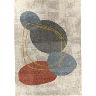 Krem preproga z abstraktnimi vzorci