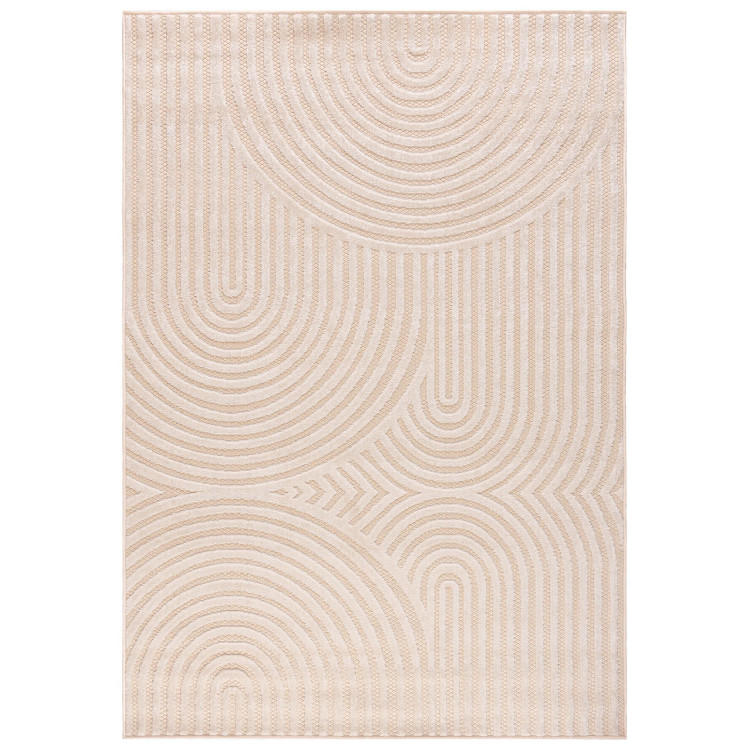 Preproga z vzorcem v kremni barvi