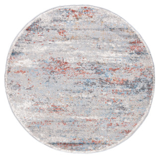 Okrogla pisana preproga z vzorcem