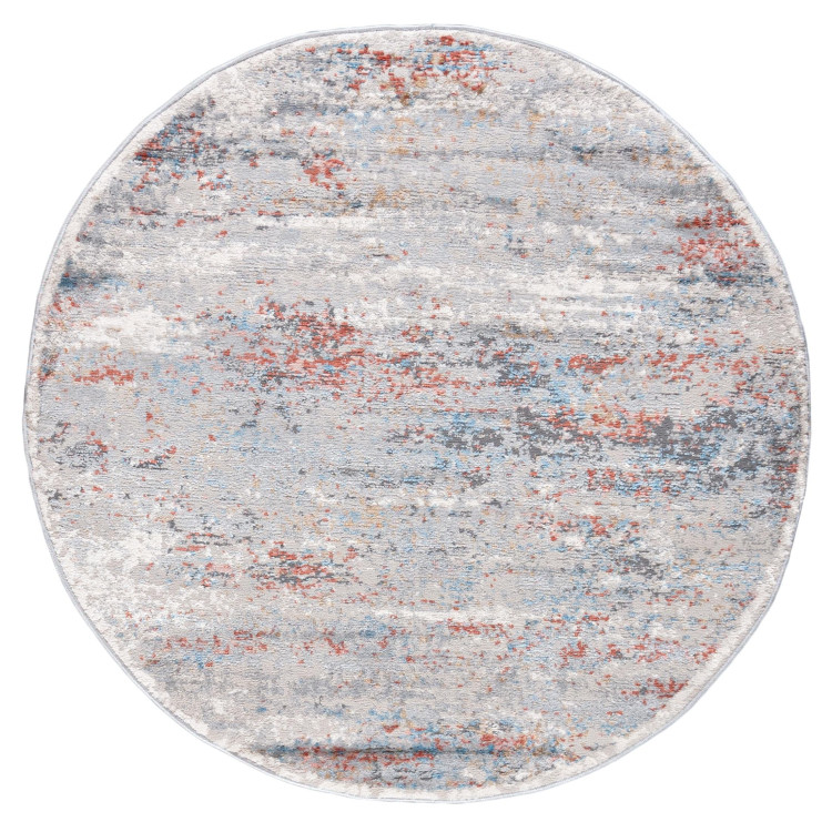 Okrogla pisana preproga z vzorcem